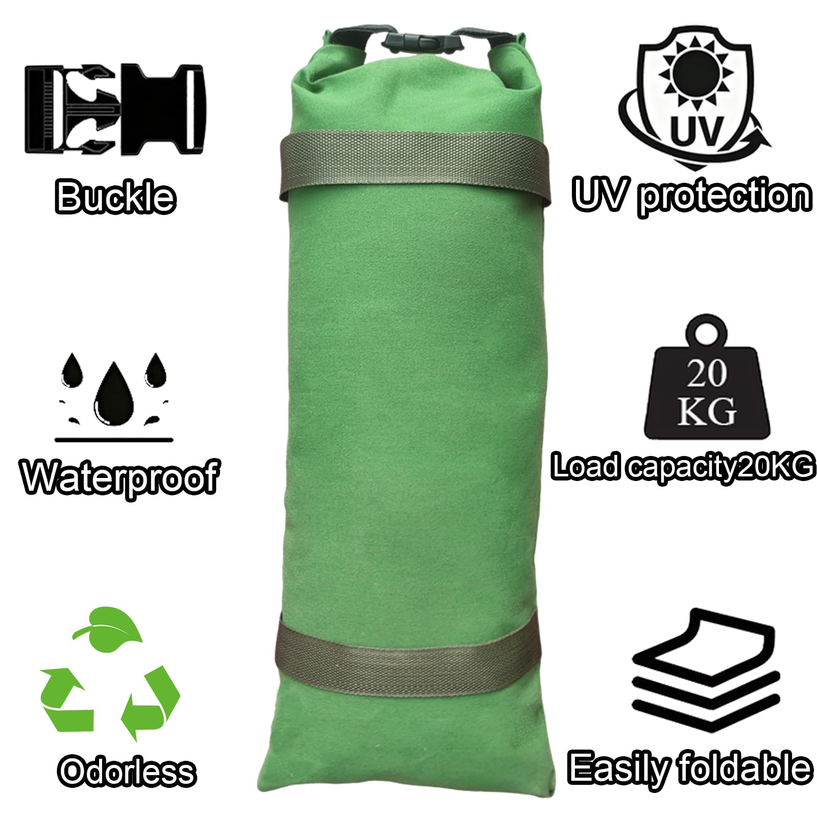 Ywkdnf sandbags buckle and double-handle design for easy carrying