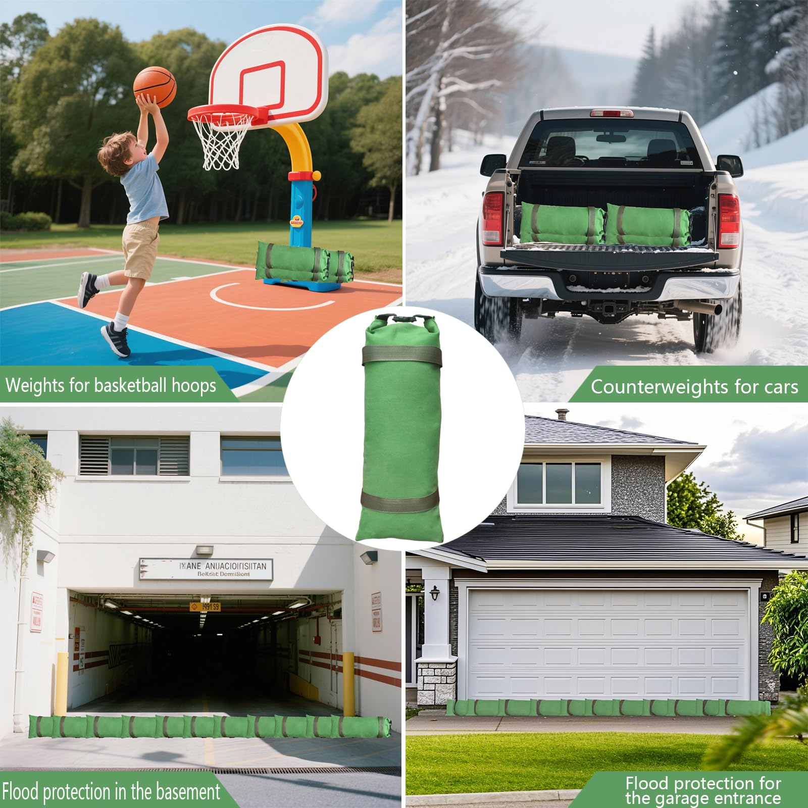 Ywkdnf sandbags thickened canvas material resists water leakage