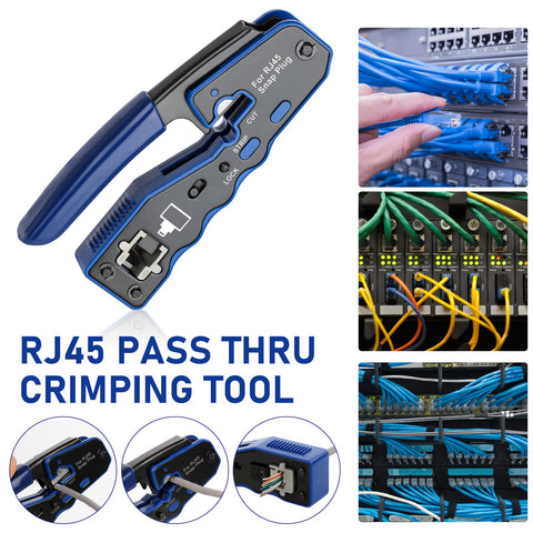 YWNEGWE pass-through connectors pack included for Cat6 cabling