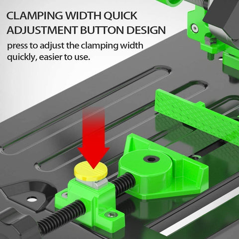 YWY stand rests on a cast iron base for stability