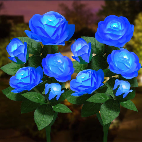 YWYWLED solar rose lights outdoor provide enchanting garden ambiance at night