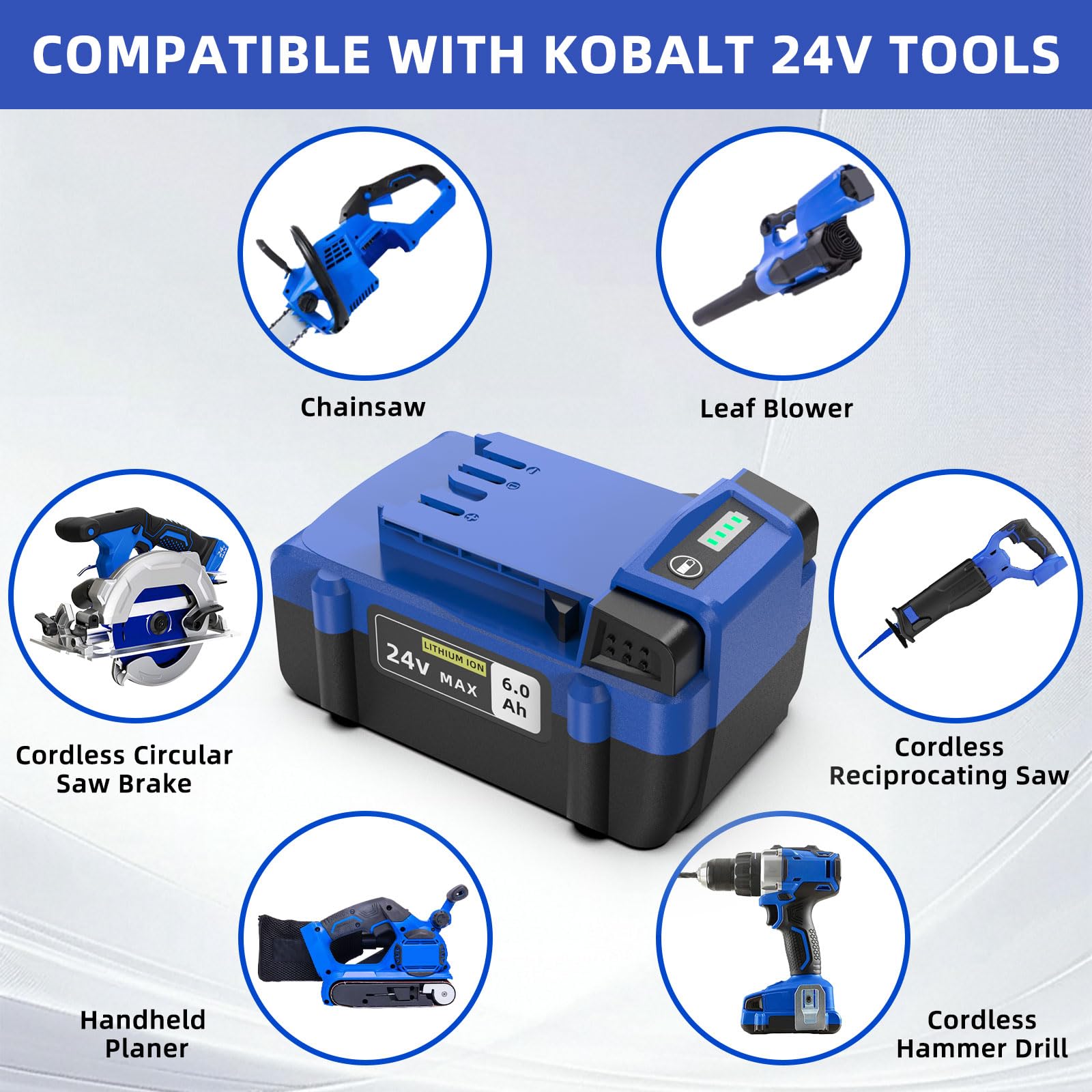 YXKC 24V 6.0Ah fits KB624-03 and KB524-03 for seamless power