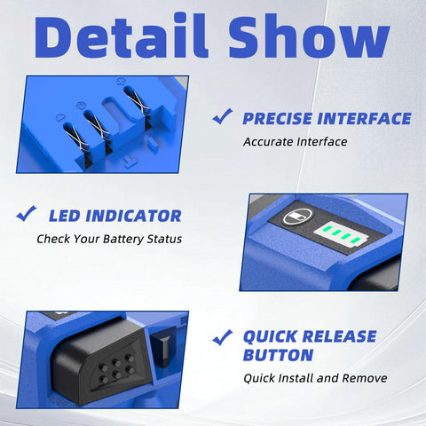 YXKC battery LED indicators provide real-time charge status