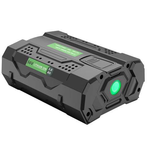 YXKC EGO 56V 3.0Ah battery front view with extended runtime potential.