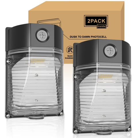 YXL 2PACK 30W wall pack front view delivers bright 3600lm for porch illumination