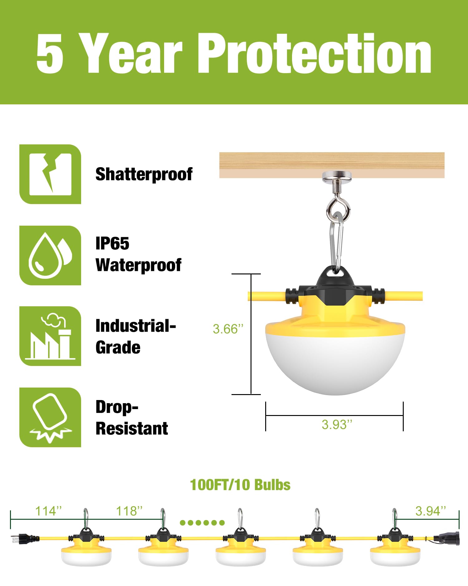 YXL IK07 impact-resistant light built to withstand tough site conditions