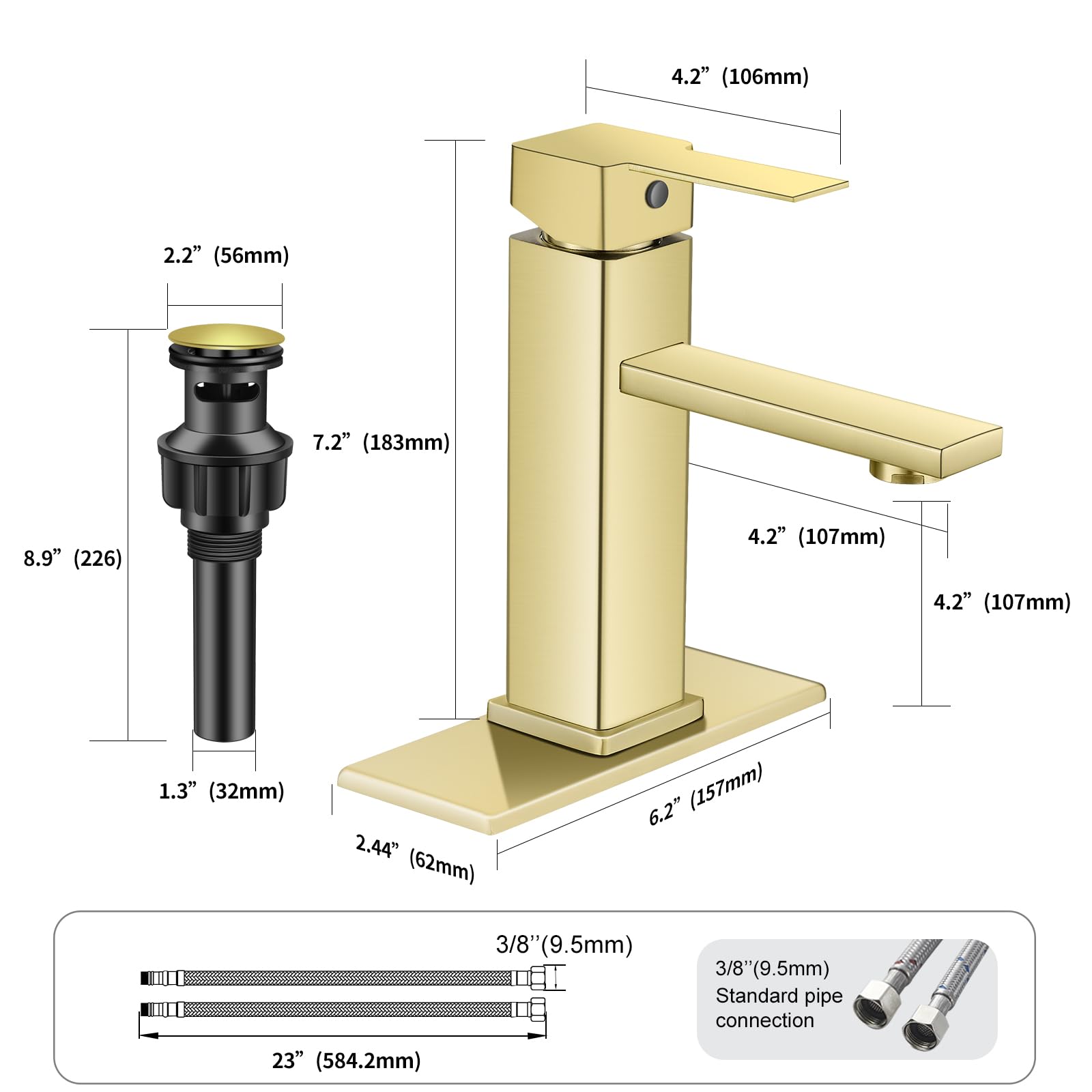 YXOCVIR vanity setup highlighting the single-handle temperature control.