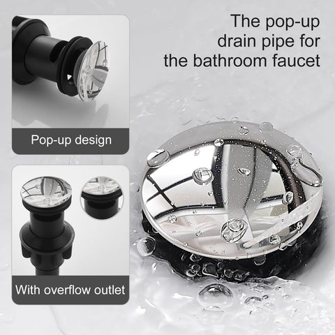 YXOCVIR chrome faucet shown with three-hole panel for RV or dressing table use