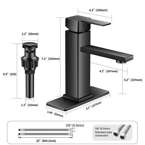 YXOCVIR black finish shows rust-resistant, easy-clean design