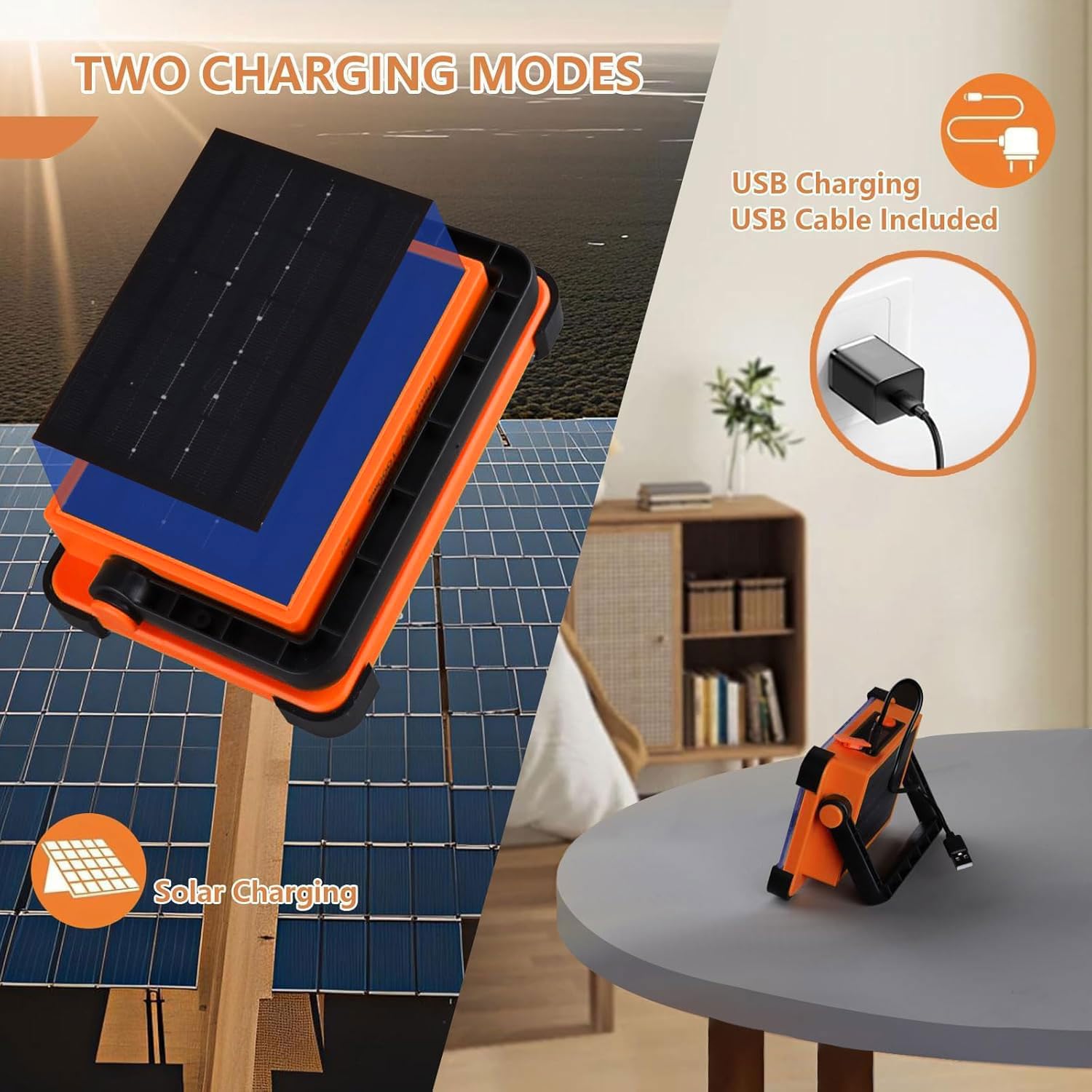 YXQUA 6000mAh battery powers longer outdoor lighting.