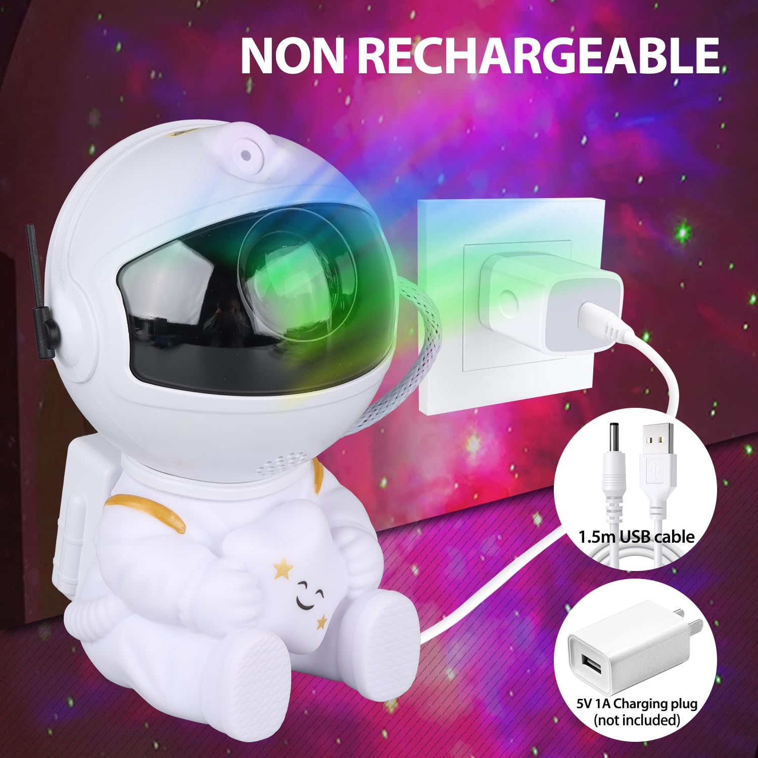 YXQUA Star projector adds a soft, study-friendly glow to any space.