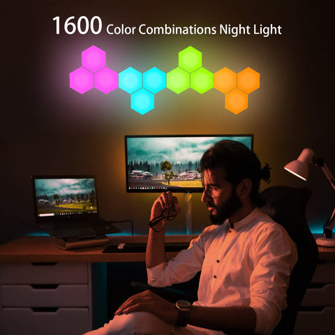 YXQUA modular touch wall light offers USB powered convenience for flexible placement.