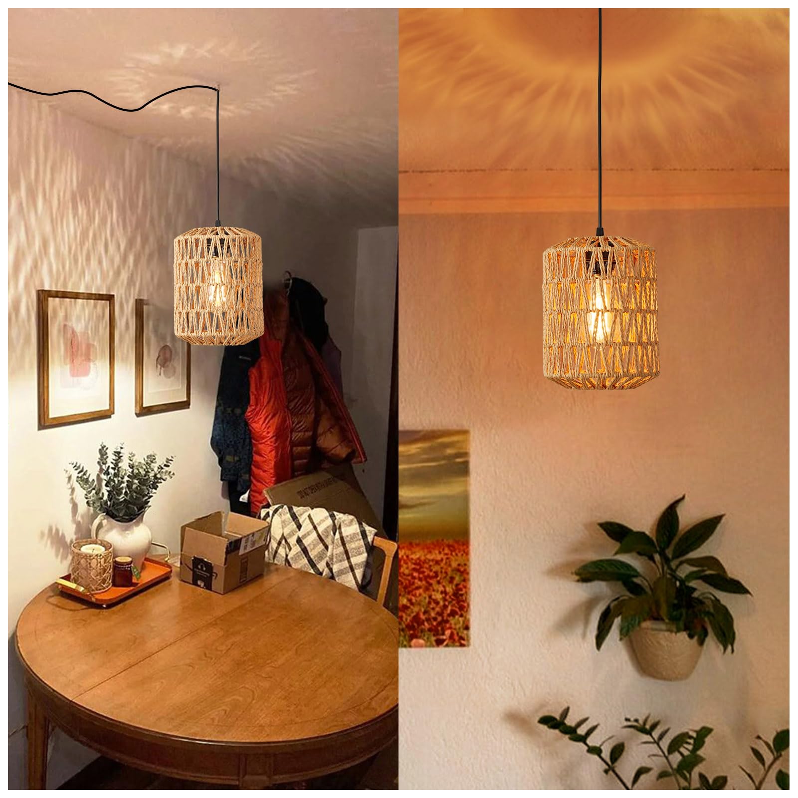 YXTH natural color braided thread shade adds texture and warmth.