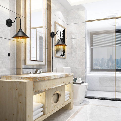 YXTH plug-in sconces install easily without wiring or renovation