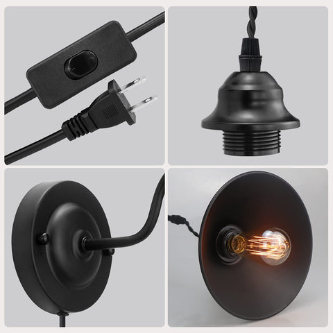 YXTH plug-in wall sconce creates inviting entryway lighting with simple installation