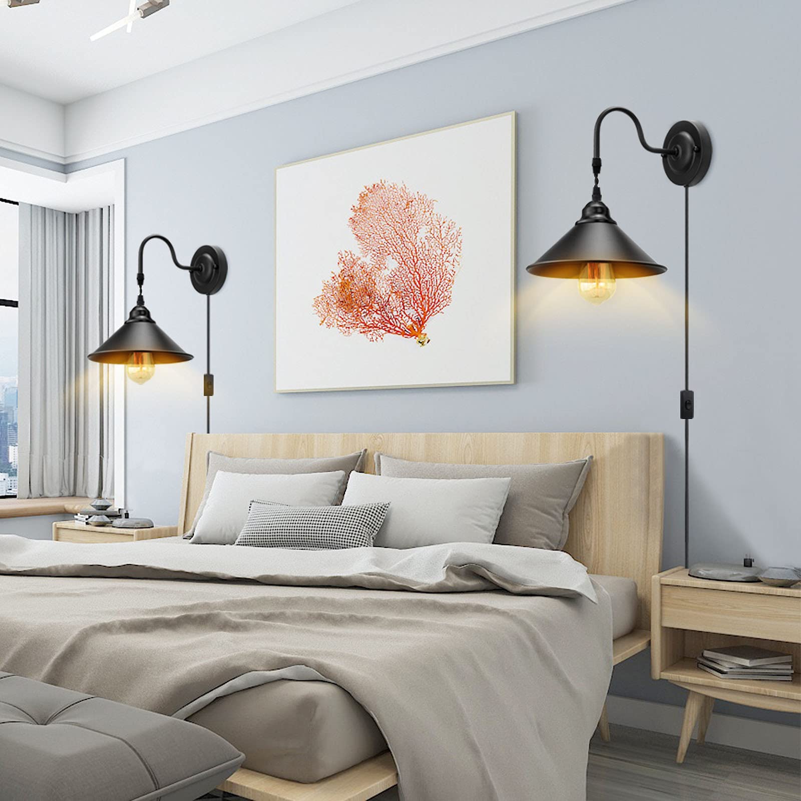 YXTH wall sconce with E26 compatibility supports diverse bulb options