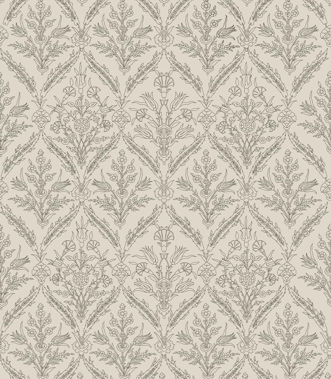 YXTII boho damask close-up highlights intricate pattern for feature walls