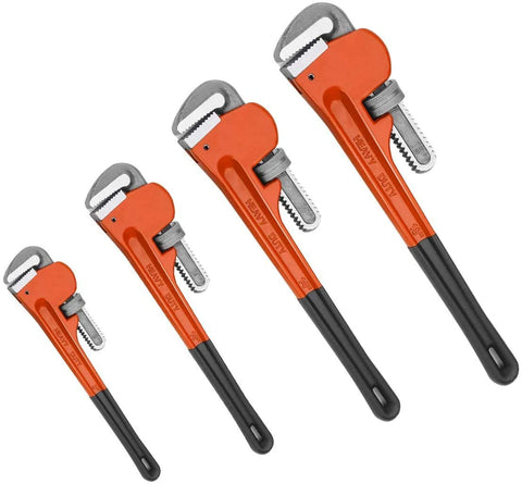 Y&Y Decor 8-inch pipe wrench with sturdy jaw for plumbing tasks