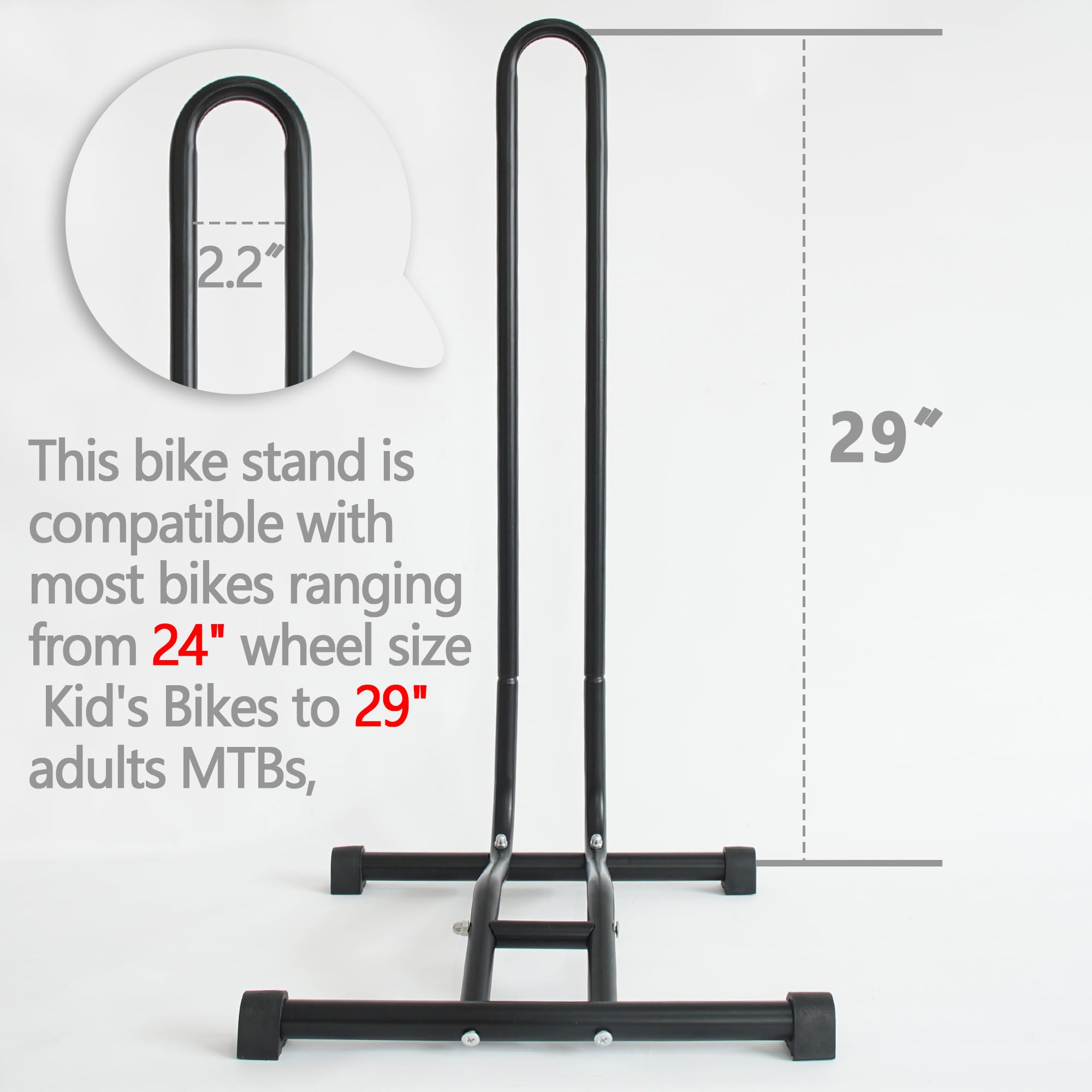 YYDS bike stand is lightweight yet sturdy for easy maneuvering and parking.