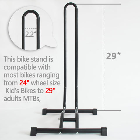 YYDS bike stand is lightweight yet sturdy for easy maneuvering and parking.