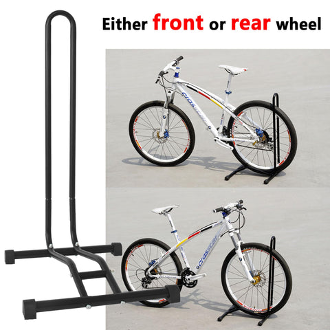 YYDS bike stand side view shows space-saving indoor storage for garages and apartments.