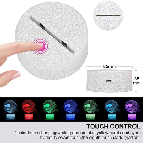 YYDSYCY night light with remote and touch controls for easy color changes
