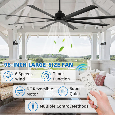 YYEHON remote control enables six speeds and timer for flexible cooling