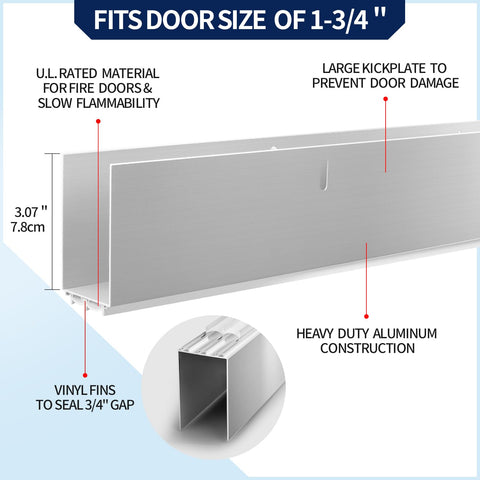 YYGCL door seal with aluminum frame back provides strong adhesion for lasting performance.