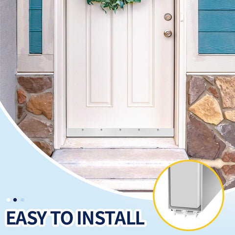 YYGCL aluminum door draft-seal reduces sound leakage for a quieter room.