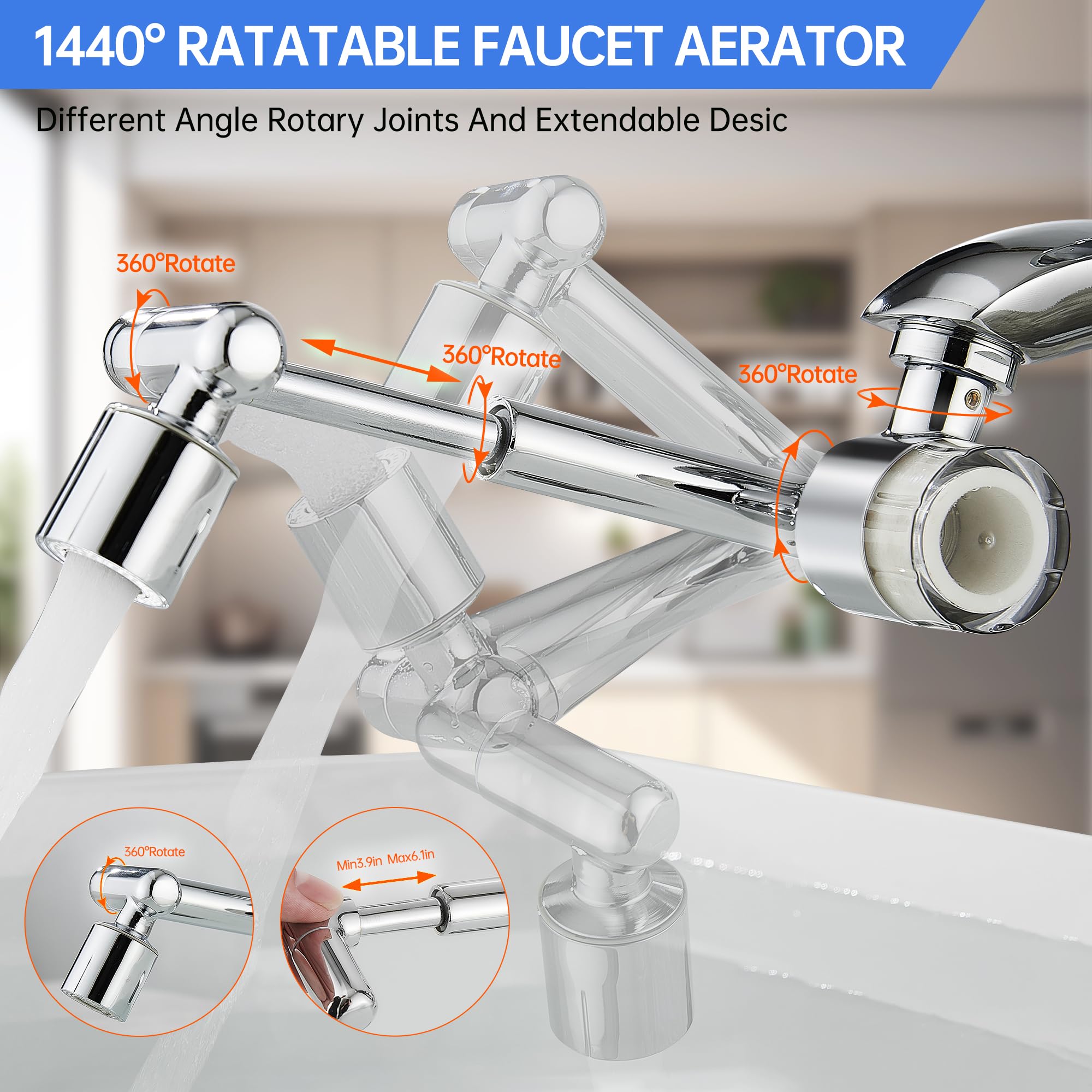 YYKBZ faucet extender extends reach to create more sink space