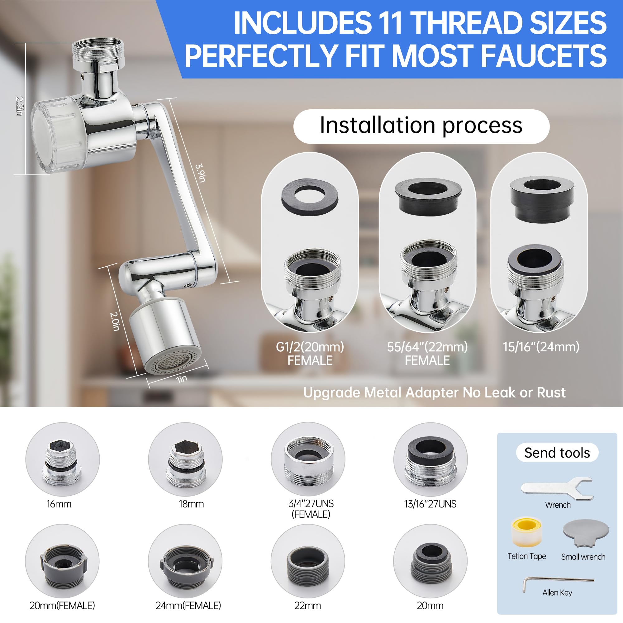 YYKBZ nine filters included provide continued filtration options.