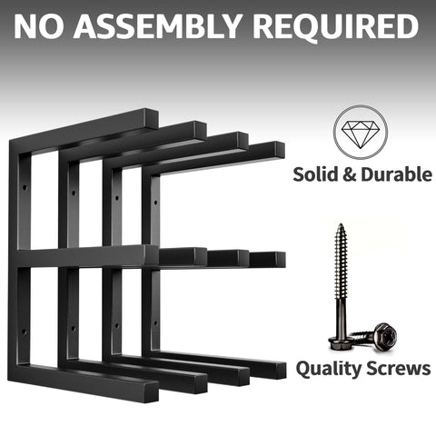 YYR fully assembled wall shelf ready to be mounted quickly