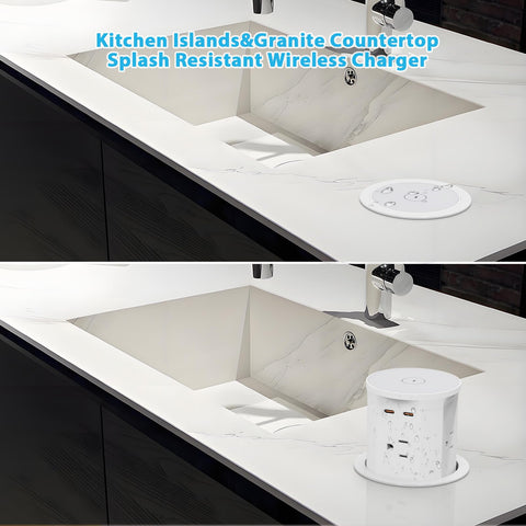 YYSKA pop-up unit fits an 85mm hole for clean installation.