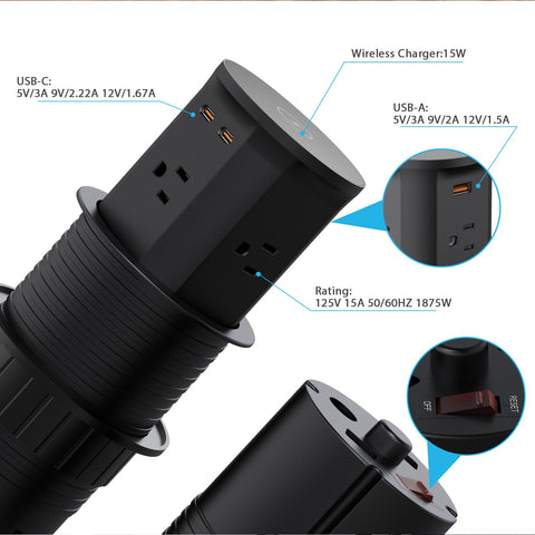 YYSKA countertop hole installation shows easy setup.