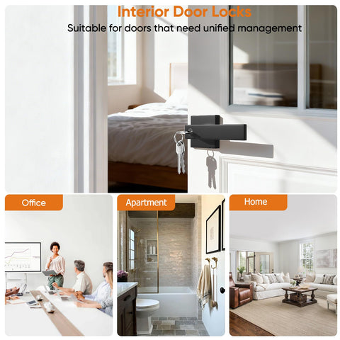 YYTDZSW dual-sided locking mechanism for privacy doors