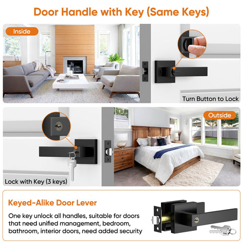 YYTDZSW reversible lever door handle for easy interior access