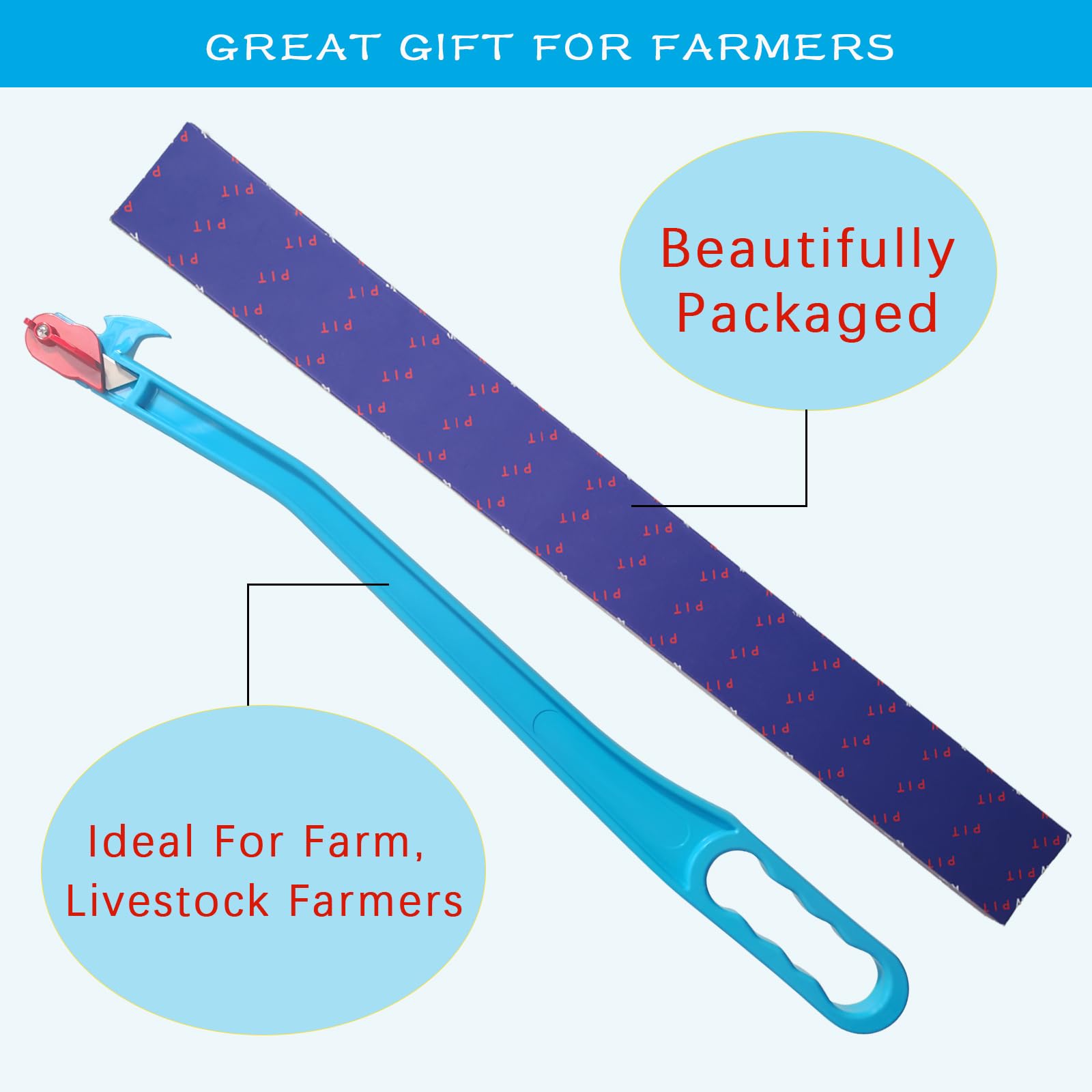YYYSITZ hay knife with replaceable blades keeps a sharp edge for daily tasks