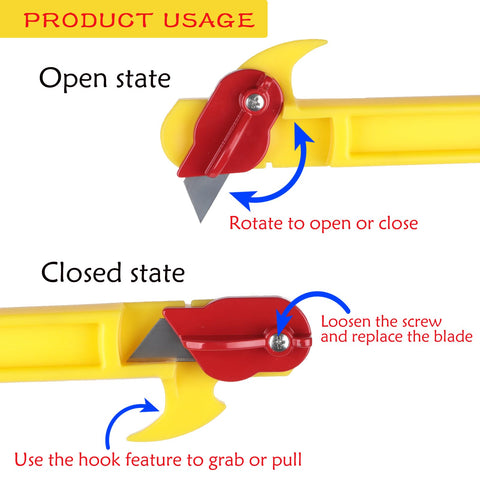 YYYSITZ hayknife with hay hook for handling and reach.