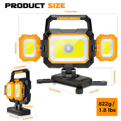 Yzoni rugged light is dustproof and waterproof for harsh environments