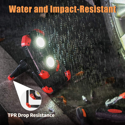 Yzoni waterproof design ensures reliable lighting in rain and snow.