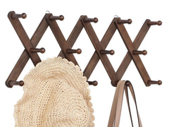 YZSFMZGE accordion wall hanger with 14 hooks for clutter-free entryways