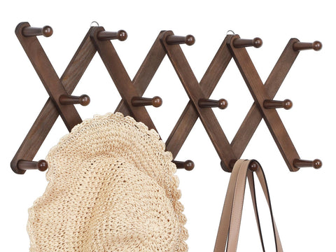 YZSFMZGE accordion wall hanger with 14 hooks for clutter-free entryways
