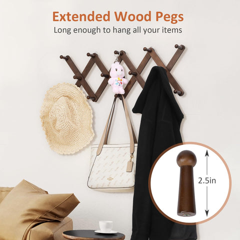 YZSFMZGE expandable coat hanger design adapts to smaller spaces