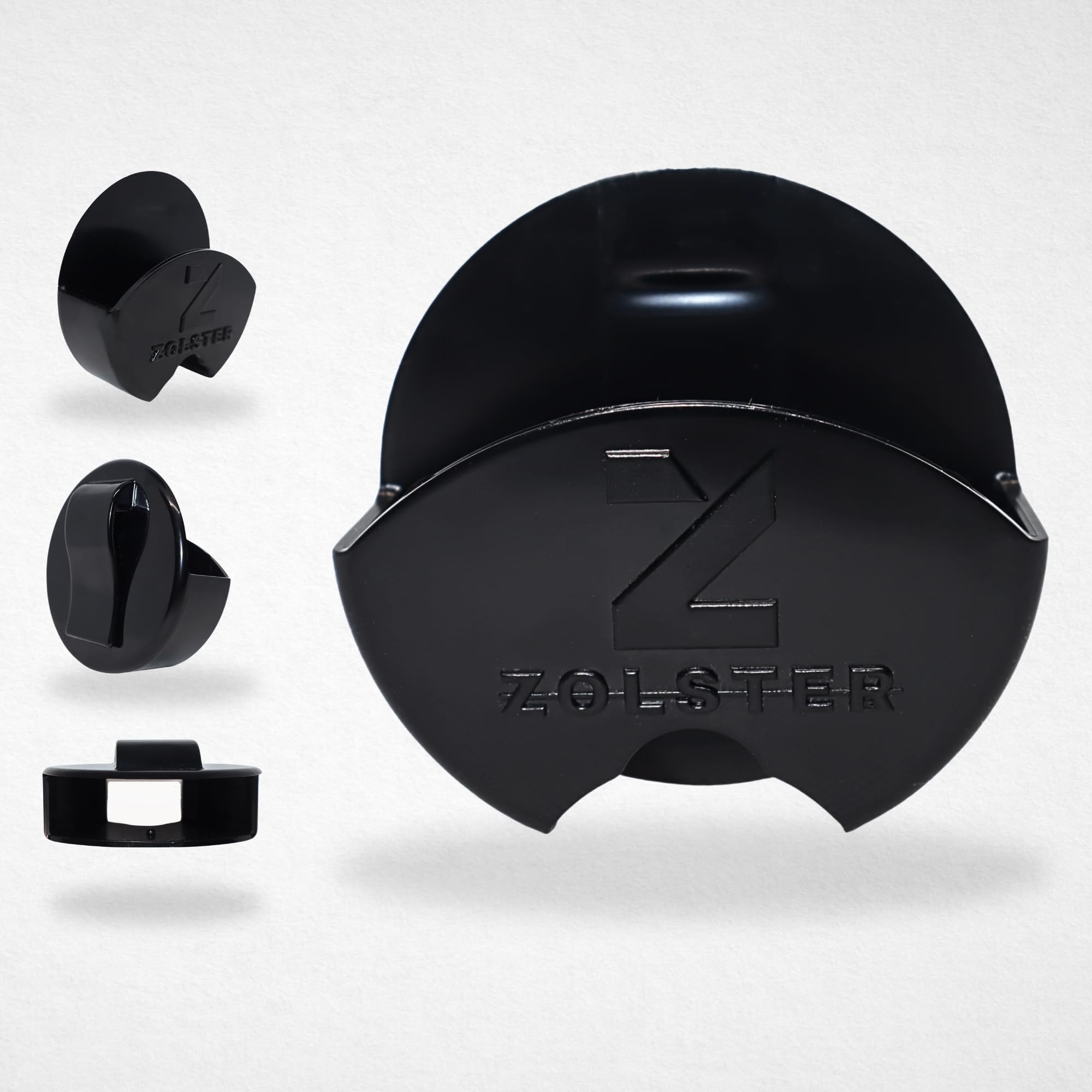 Z Zolster holster clip securely attaches to belt for easy Zyn tin access.