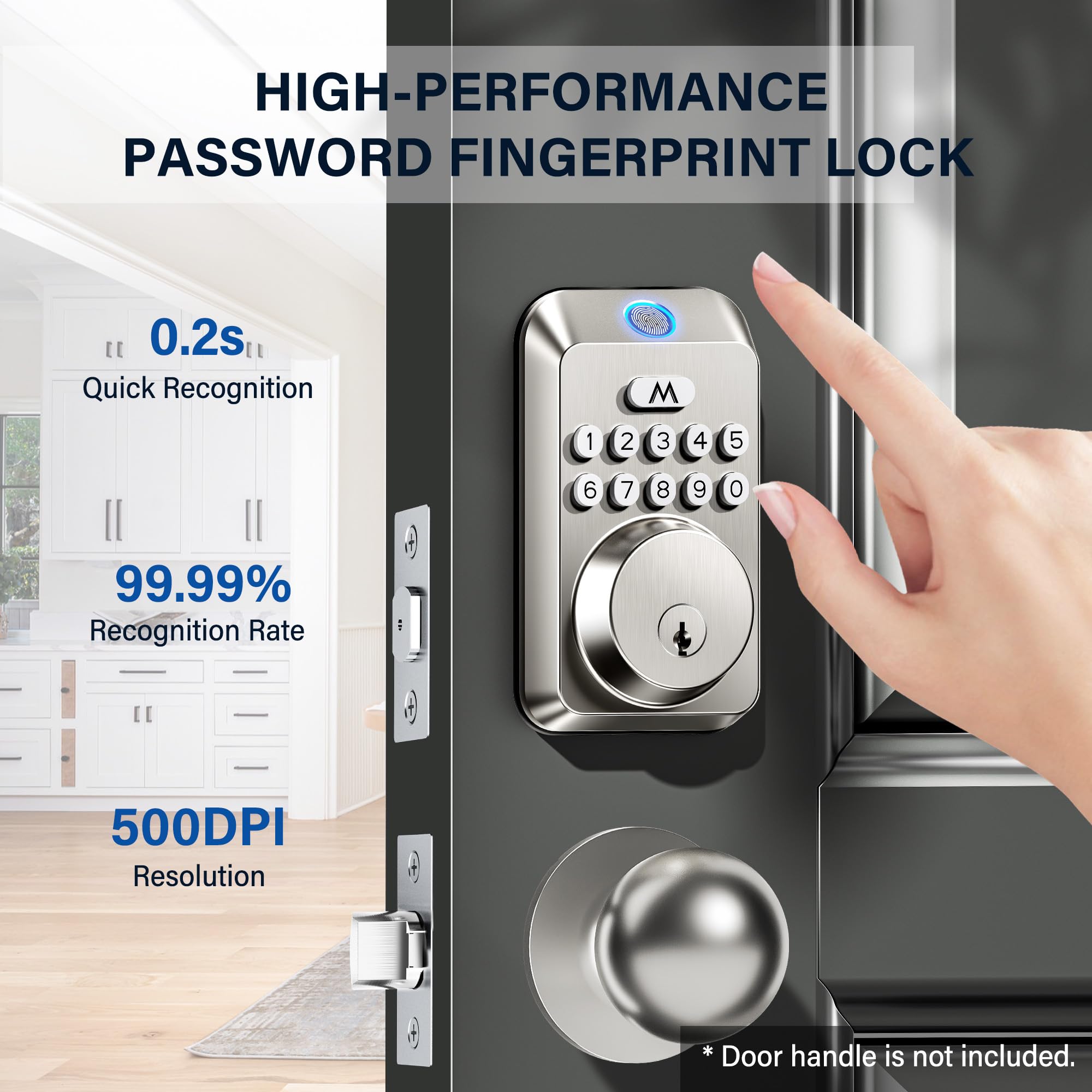 Zafano biometric unlock speed demonstrates quick door entry.