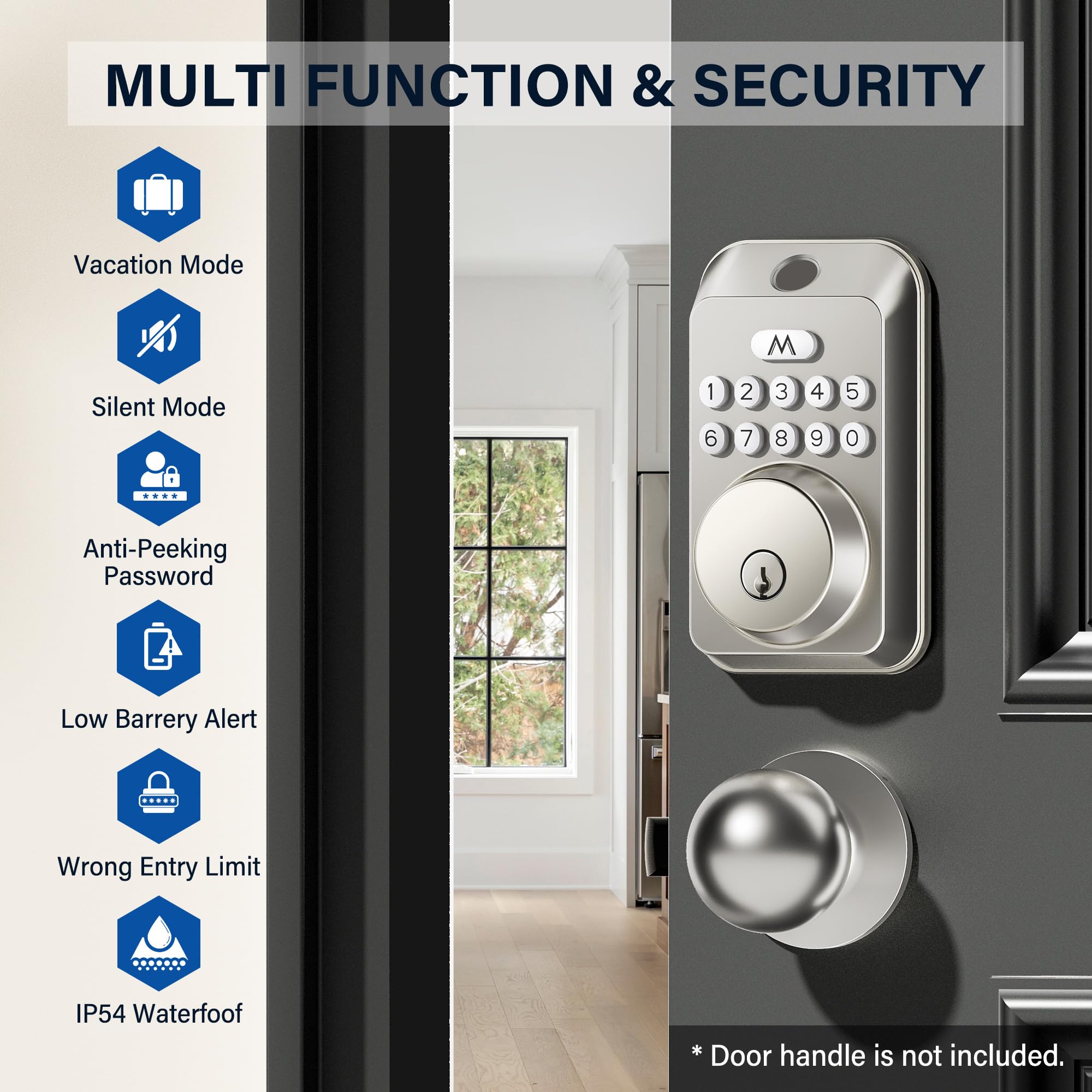 Zafano keypad panel ready for easy family access.