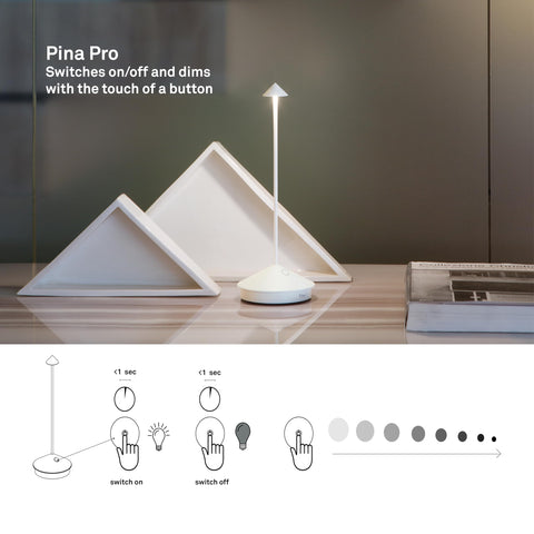 Zafferano Pina Pro lamp at 3000K brighter task lighting