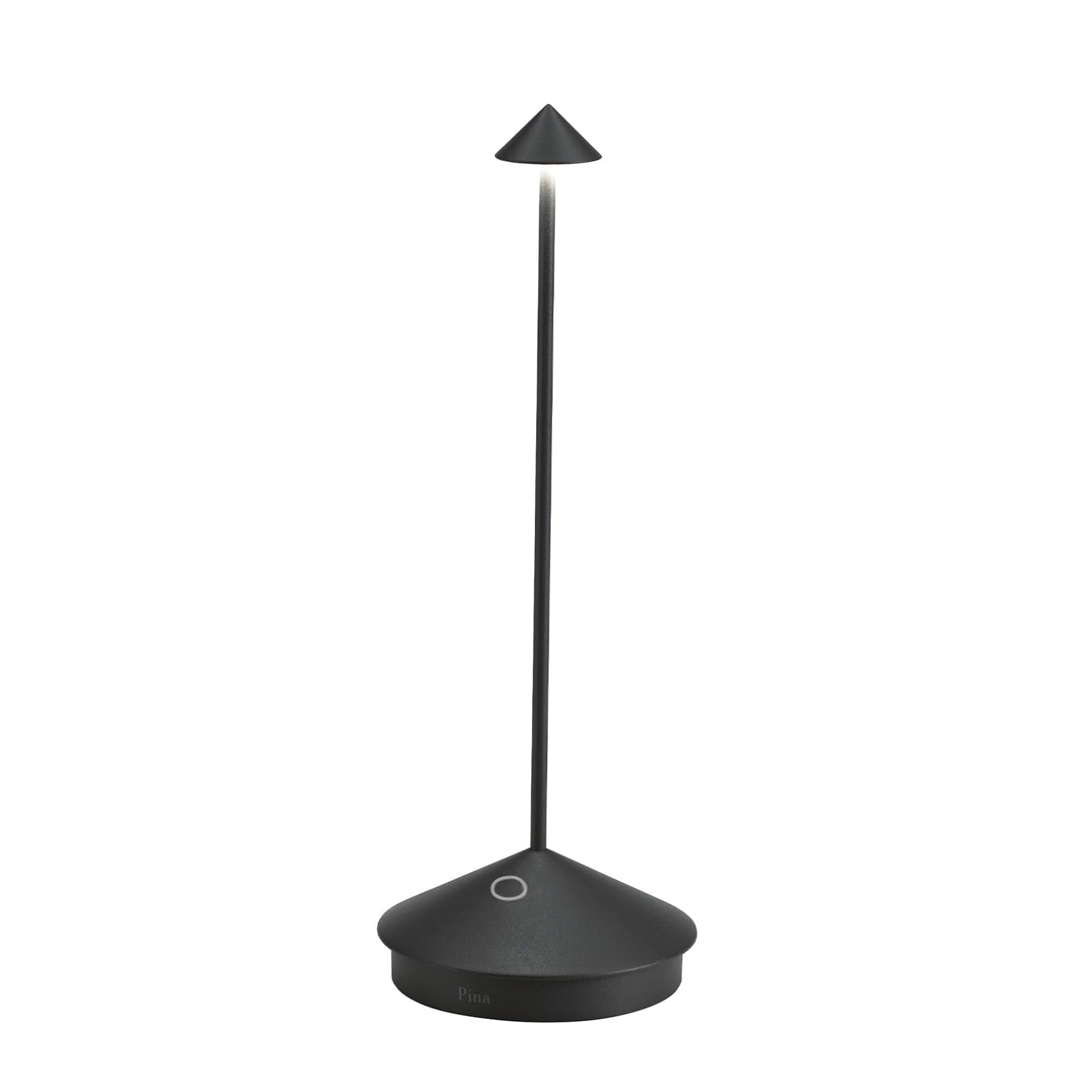 Zafferano Pina Pro lamp with base touch control for easy dimming.