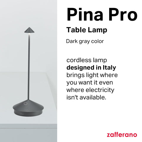 Zafferano Pina Pro lamp brightness dimmer for customizable ambience