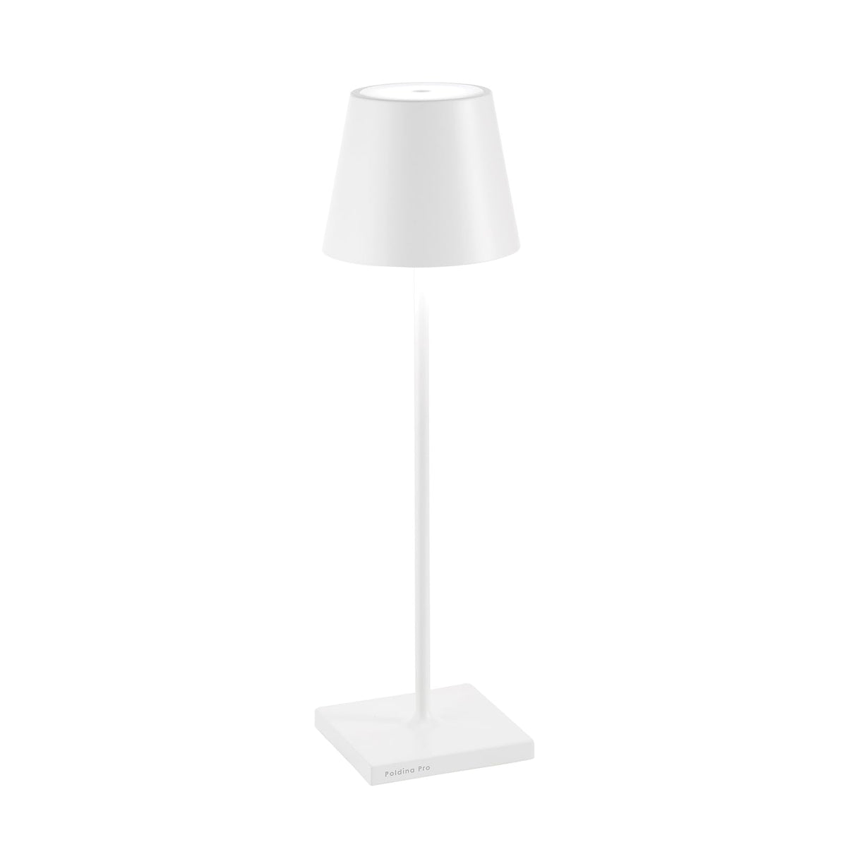 Zafferano Poldina Pro lamp front view highlights sleek indoor design for modern spaces.